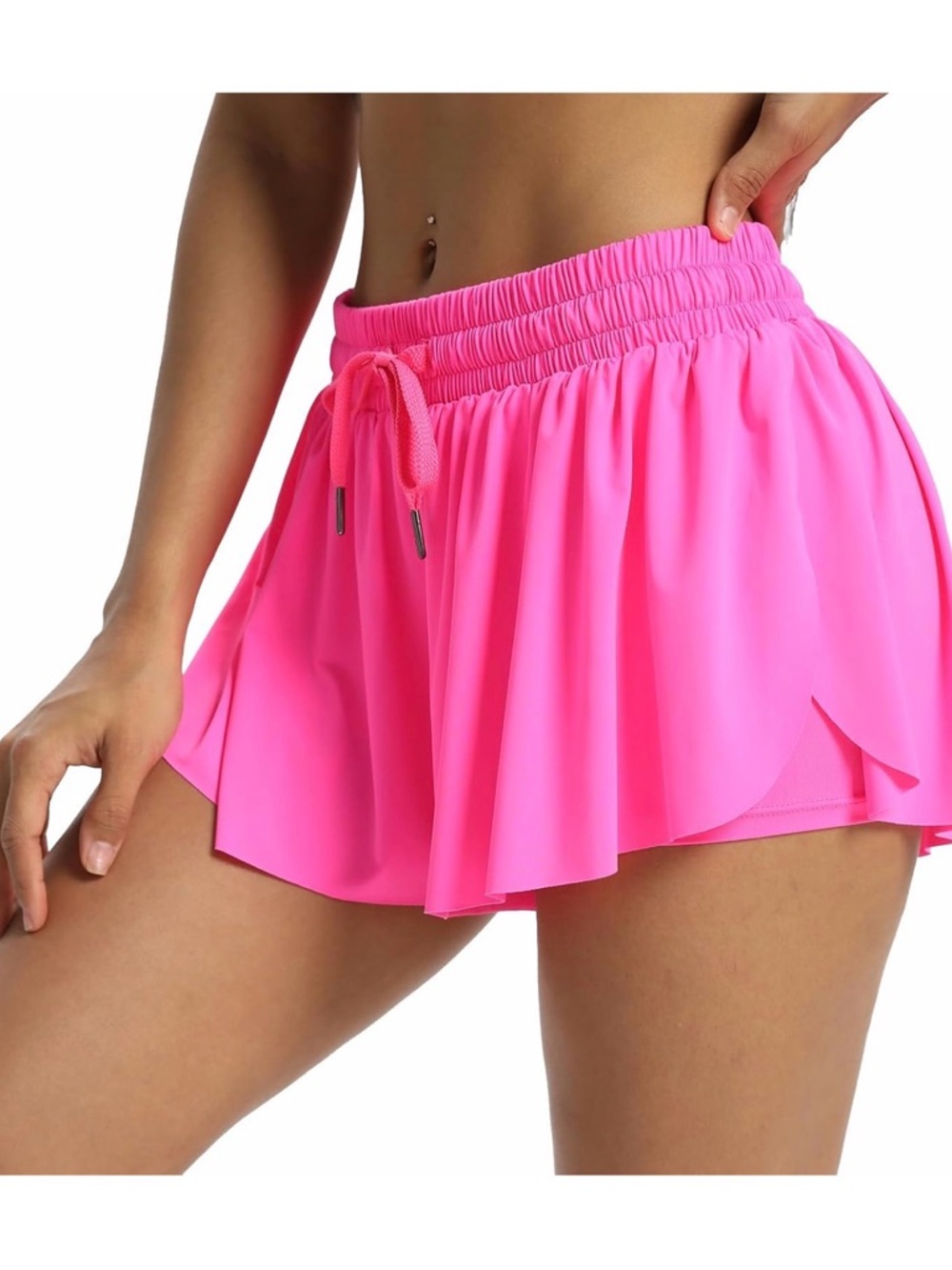Amazon Hot Pink Women’s Athletic Skort with Drawstring Waist